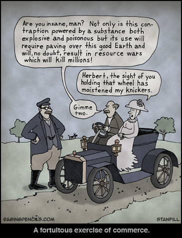 The early days of car salesmanship.