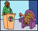 how to roast a turkey cartoon