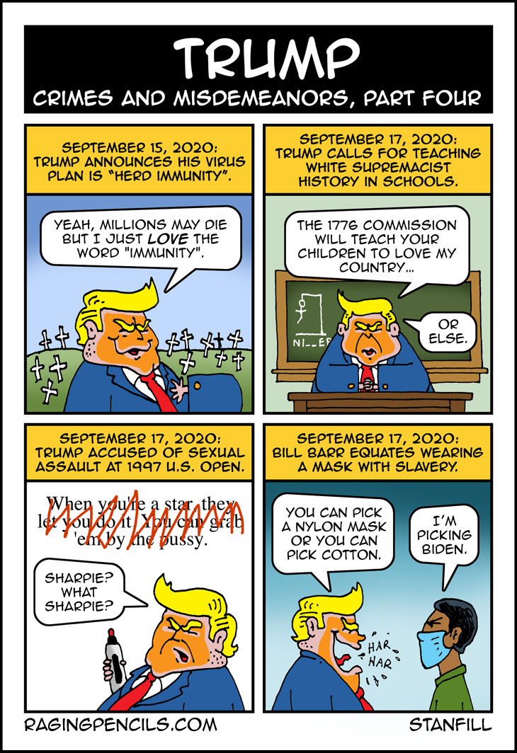 The progressive web comic about Trump's various crimes.
