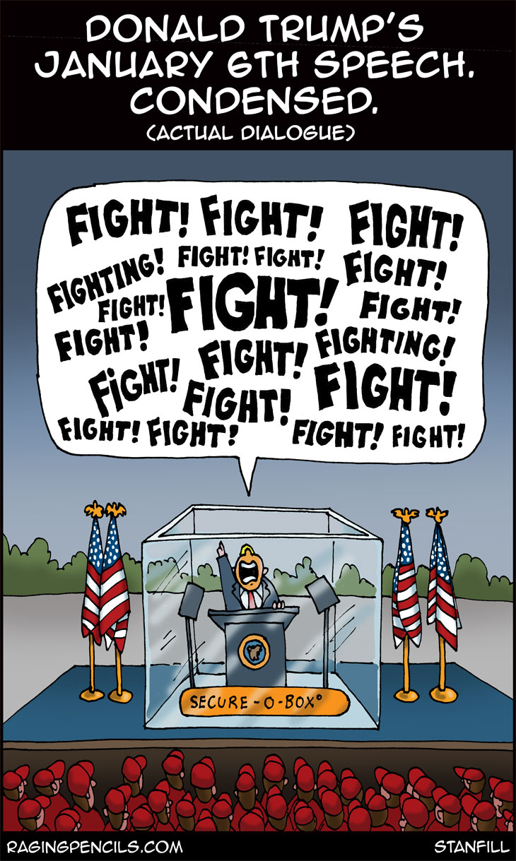 The progressive web comic about Trump's January 6th speech.