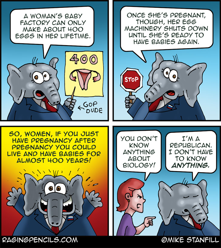 The progressive comic about Republican beliefs about female biology.