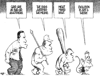 Evolution cartoon