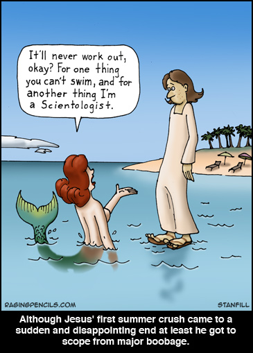 Jesus and the mermaid.