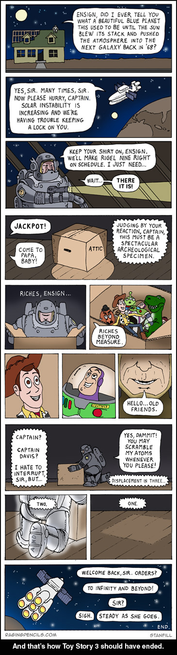 Mystery Science Fiction Story, Part Two: How Toy Story 3 should have ended.