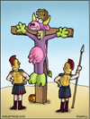 Halloween crucifixion