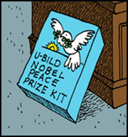 trump makes his own peace prizes