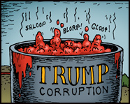 trump corruption comic