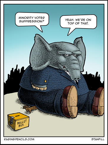 voter suppression comic