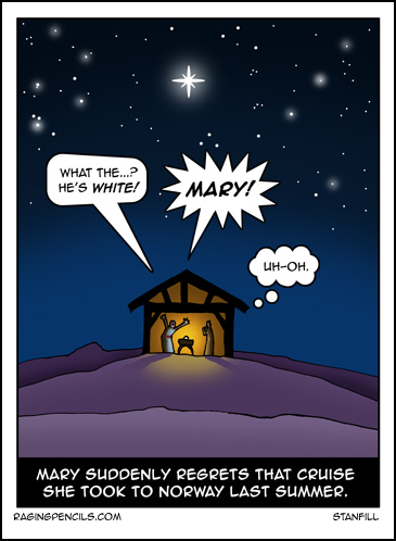 The comic about white Jesus.