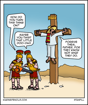 The comic about reinterpreting the Crucifixion.