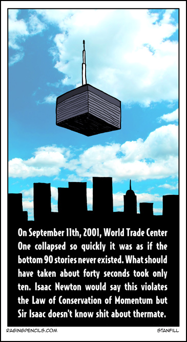 The cartoon about 9-11 and thermate.