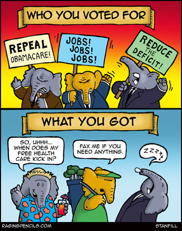 The progressive cartoon about the lying GOP