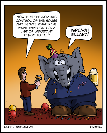The progressive cartoon about the GOP's agenda after winning the House and Senate.