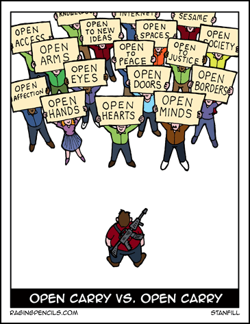 The progressive comic about alternative open carry.