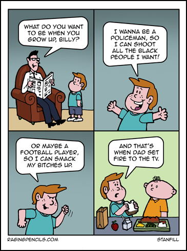 The progressive comic about TV's bad influence on children.