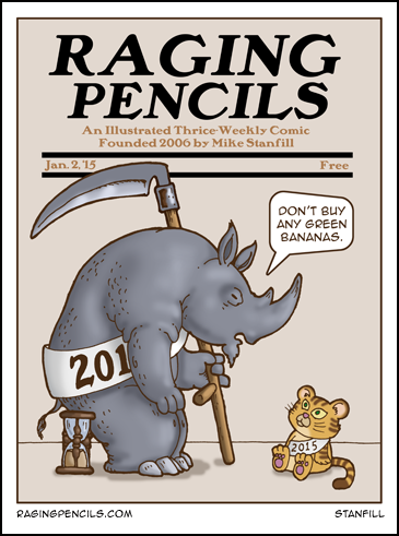 The progressive cartoon about extinction.