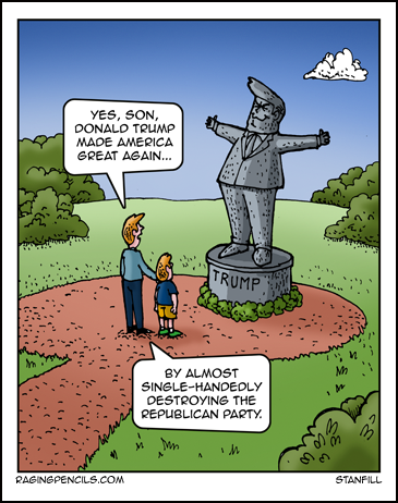 The progressive web comic about Trump destroying the Republican party.