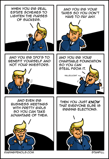 The progressive web comic about Trump's claims of rigged elections