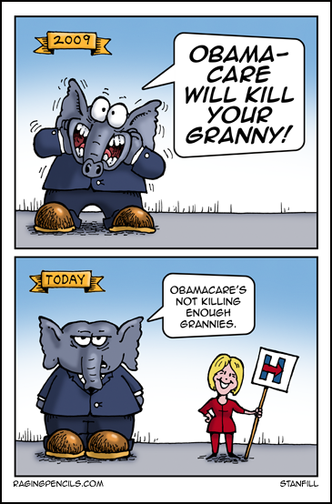 The progressive web comic about Obamacare killing your granny.