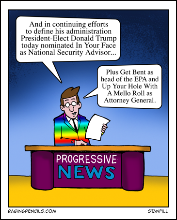 The progressive web comic about Trump's cabinet.