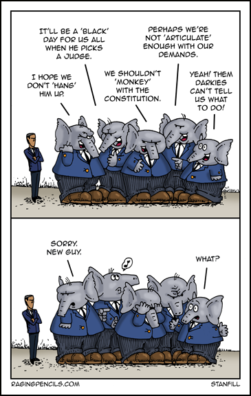 The progressive web comic about Republican racism and the Supreme Court.