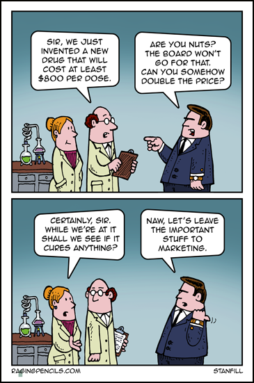 The progressive web comic about Big Pharma.