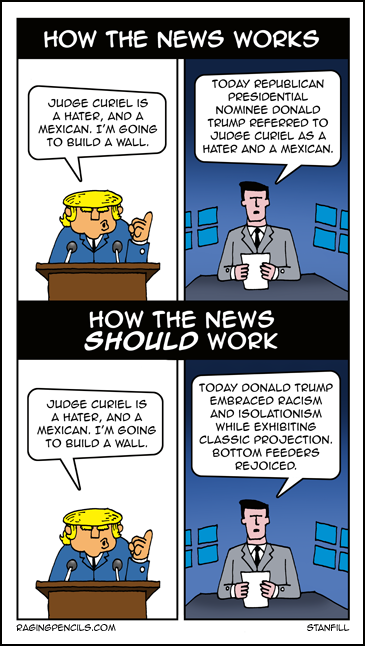The progressive web comic about the corporate news.