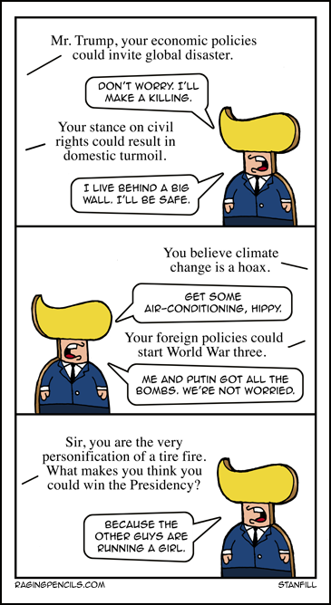 The progressive web comic about Donald Trump.