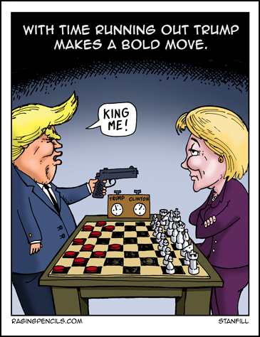 The progressive web comic about Trump wanting Hillary assassinated.