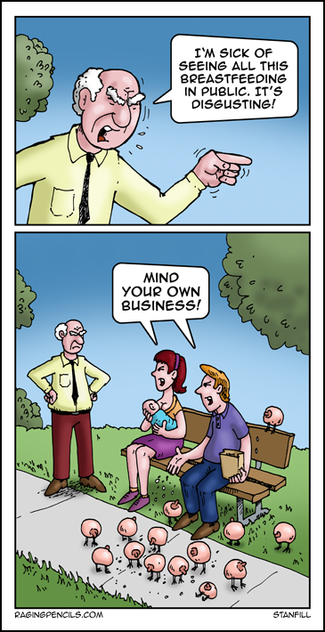 The progressive web comic about public breastfeeding.