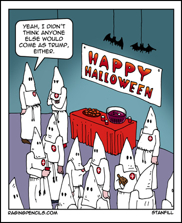 The progressive web comic about a Trump Halloween party.