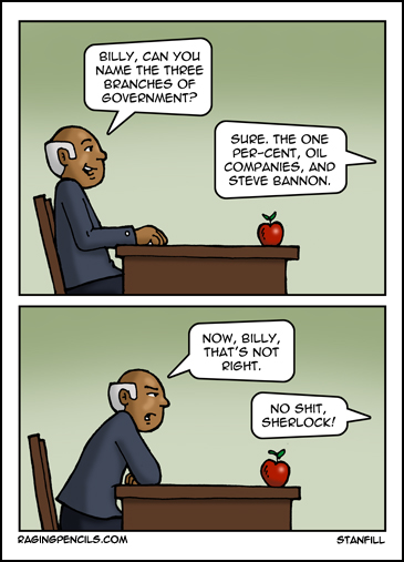 The progressive web comic about the real branches of government.