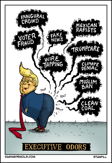 The progressive web comic about Trump's executive odors.