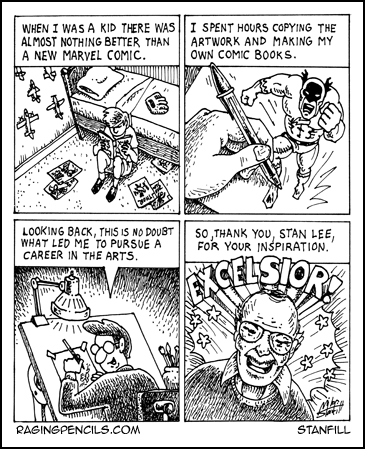 Progressive comic about Stan Lee