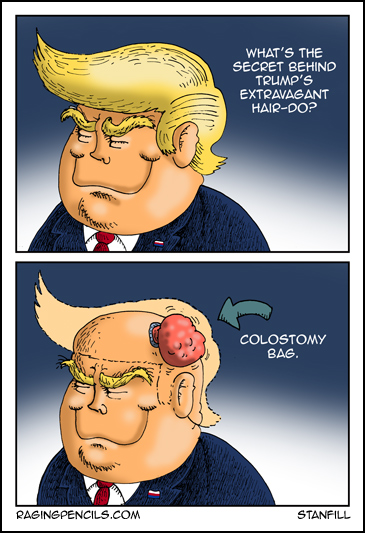 The progressive web comic about how Trump is a literal shit-head.