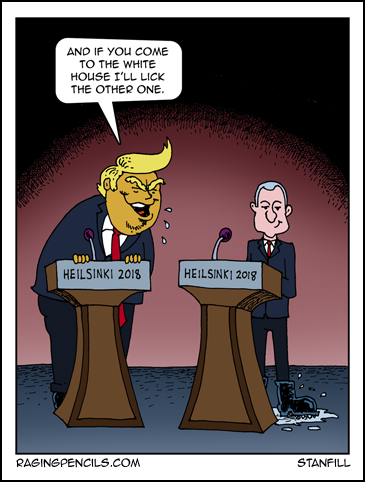 The progressive web comic about how Trump debased himself in Helsinki.