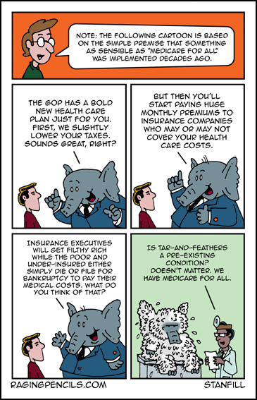 Progressive comic about Medicare for All