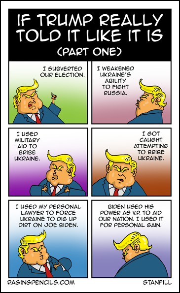 Progressive comic about if Trump ever told the truth