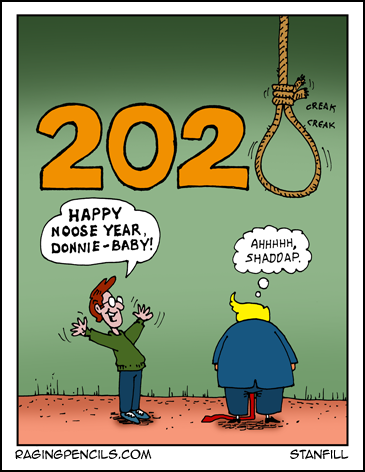 Progressive comic about Trump facing the noose in the coming year.