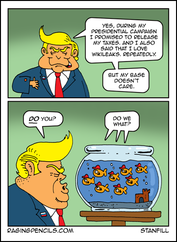 Progressive comic about Trump's idiot supporters.