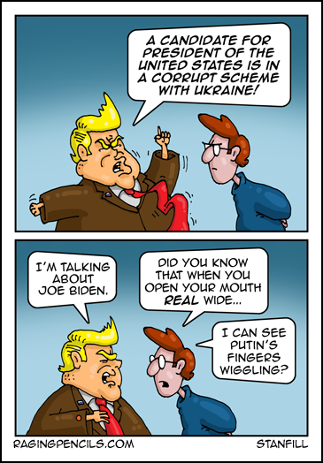 Progressive comic about Trump being Putin's puppet.
