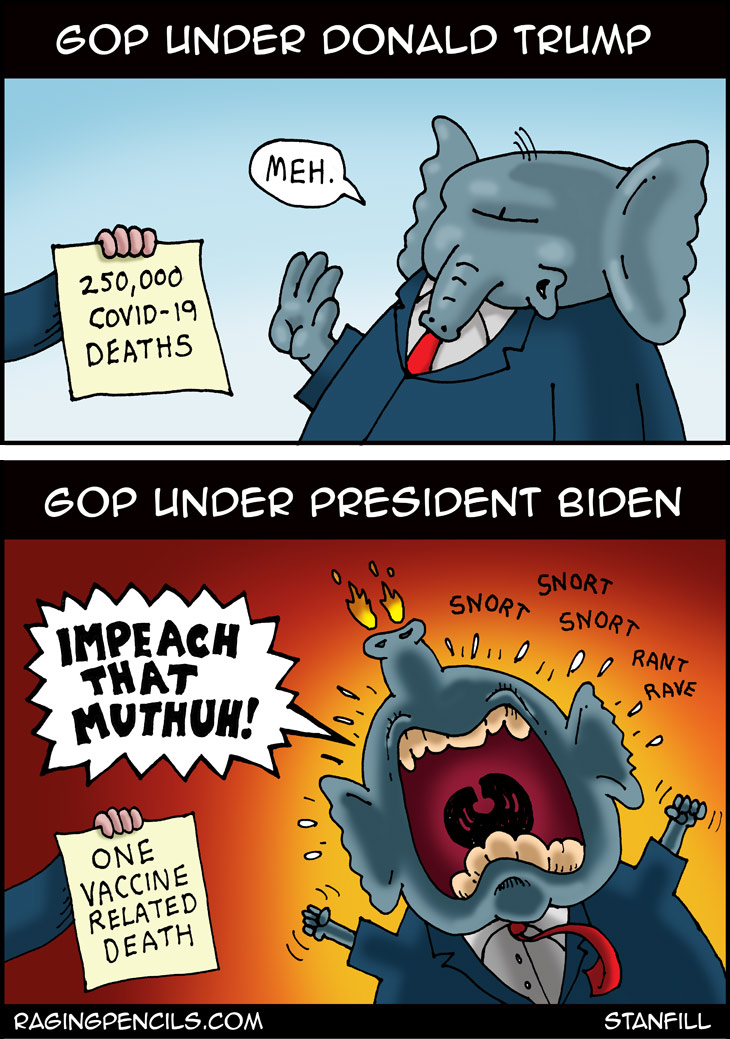 The progressive web comic about Biden, coronavirus deaths and GOP hypocrisy.