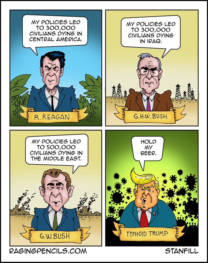 The progressive web comic about how Republicans routinely kill civilians.