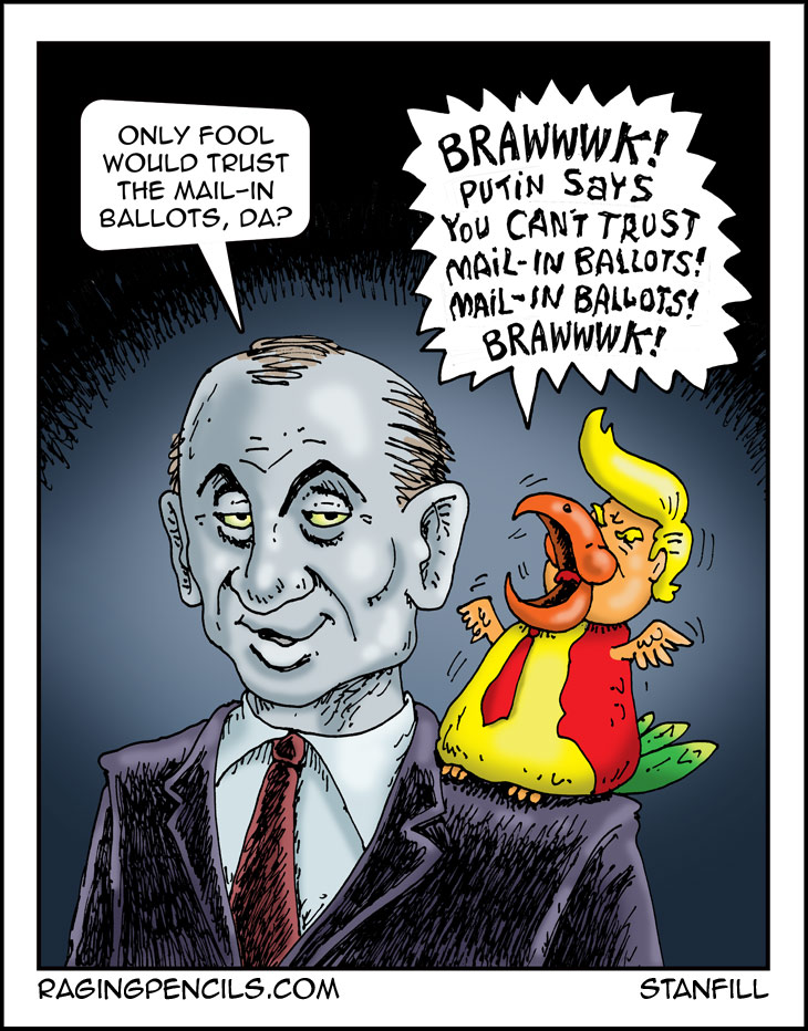 The progressive web comic about Trump parroting Russian talking points.