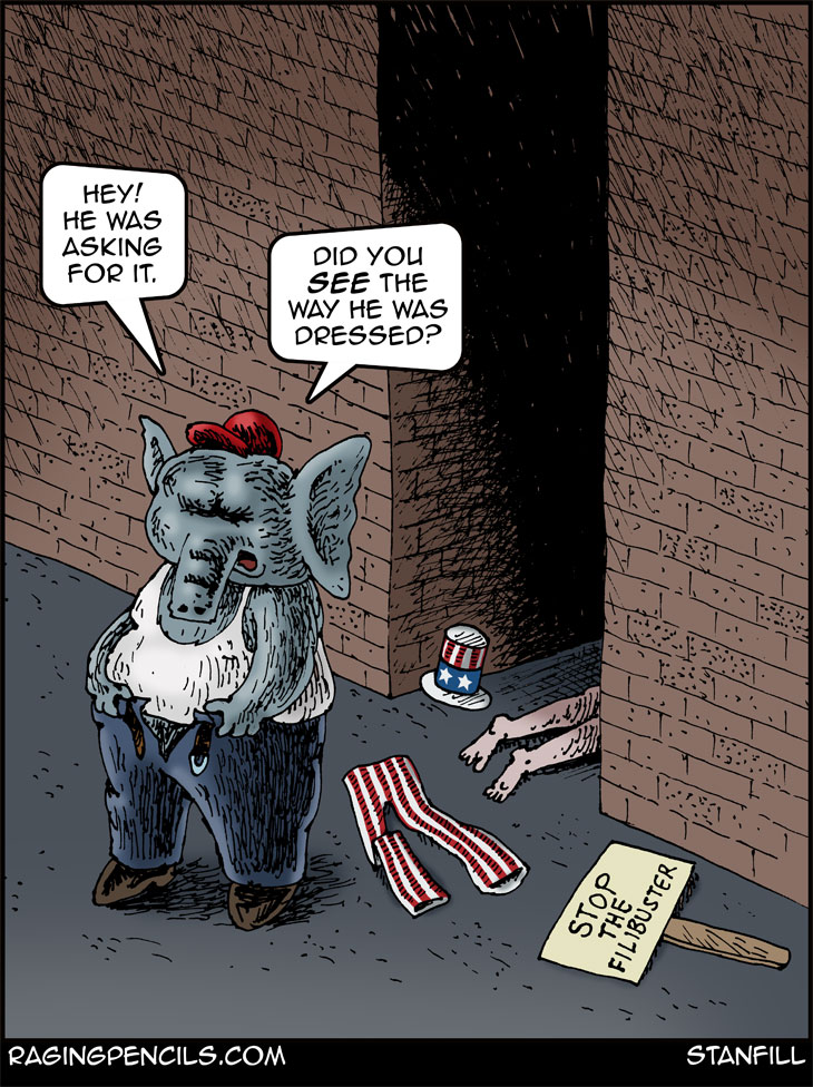 The progressive editorial cartoon about voter suppression.