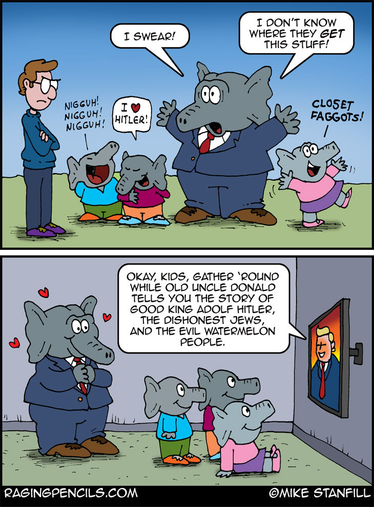 The progressive comic about the young republicans' racist texts.