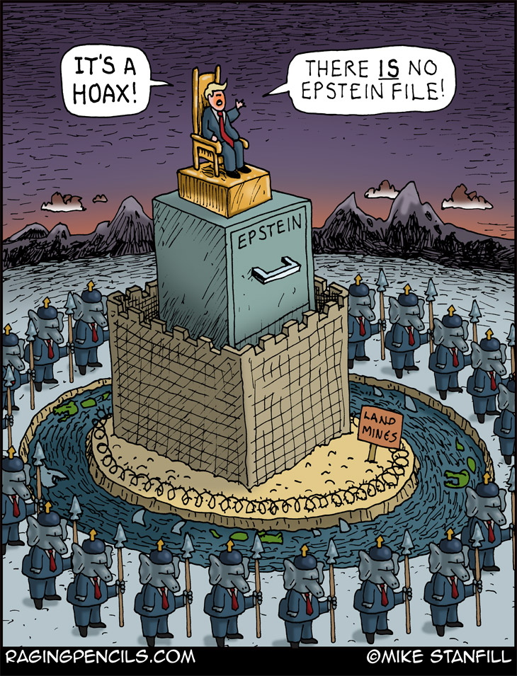 The progressive comic about Trump and the GOP hiding the Epstein files