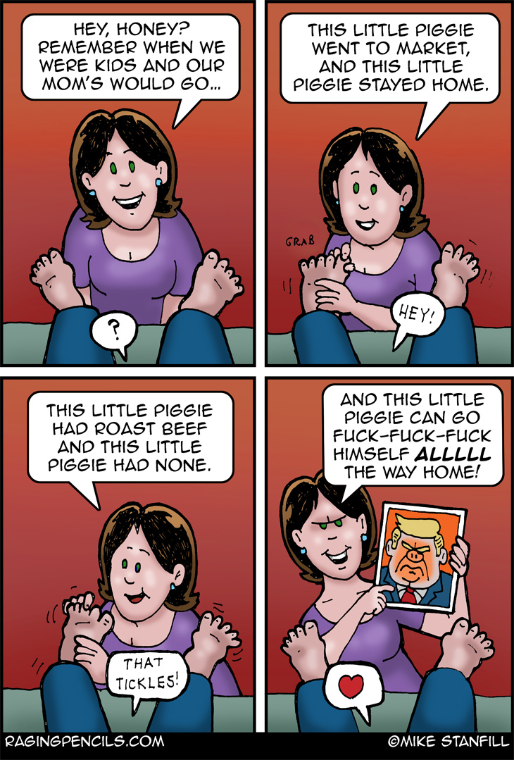 The progressive comic about Trump calling a female reporter 'piggie'