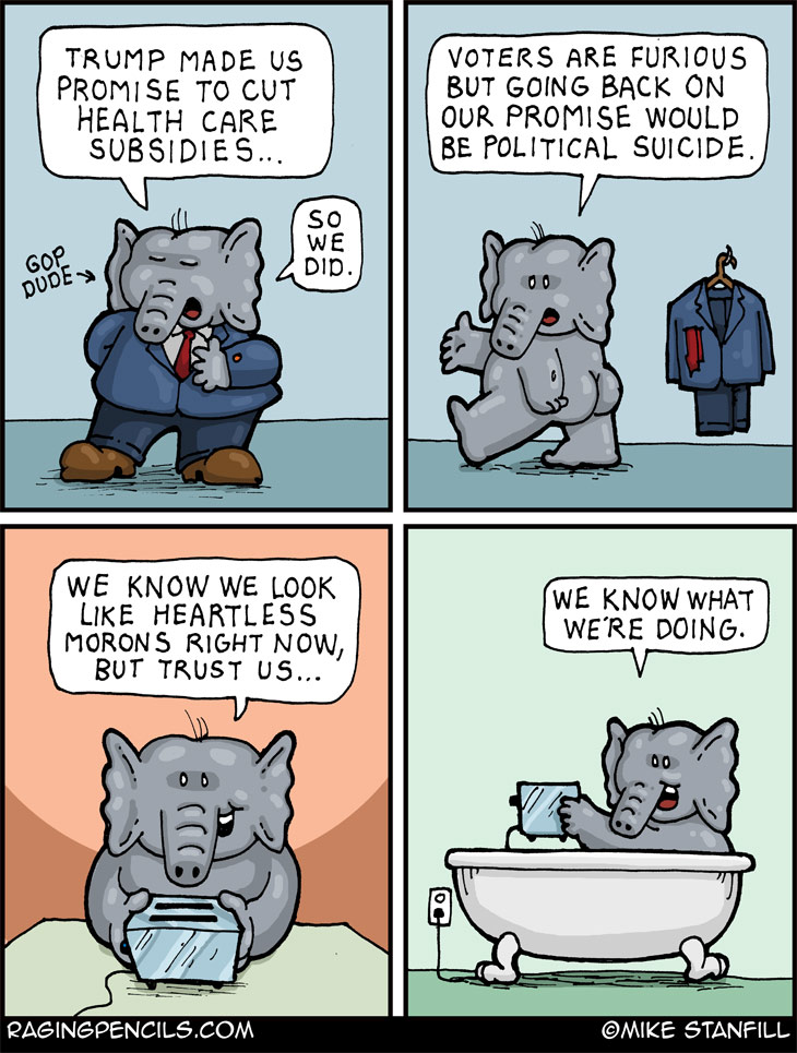 The progressive comic about the GOP eliminating health care subsidies.