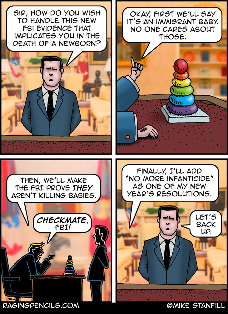 The progressive comic about Trump and his dead baby problem.